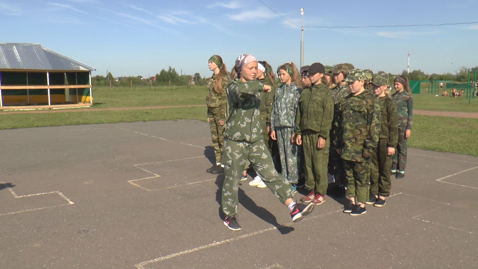 Будни лагеря патриотов в Мензелинском районе