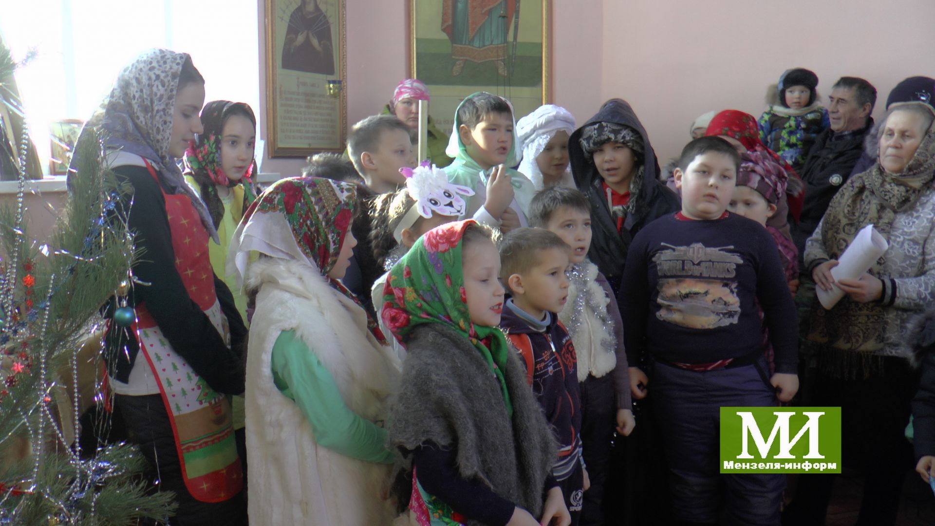 Рождественское представление в селе Коноваловка