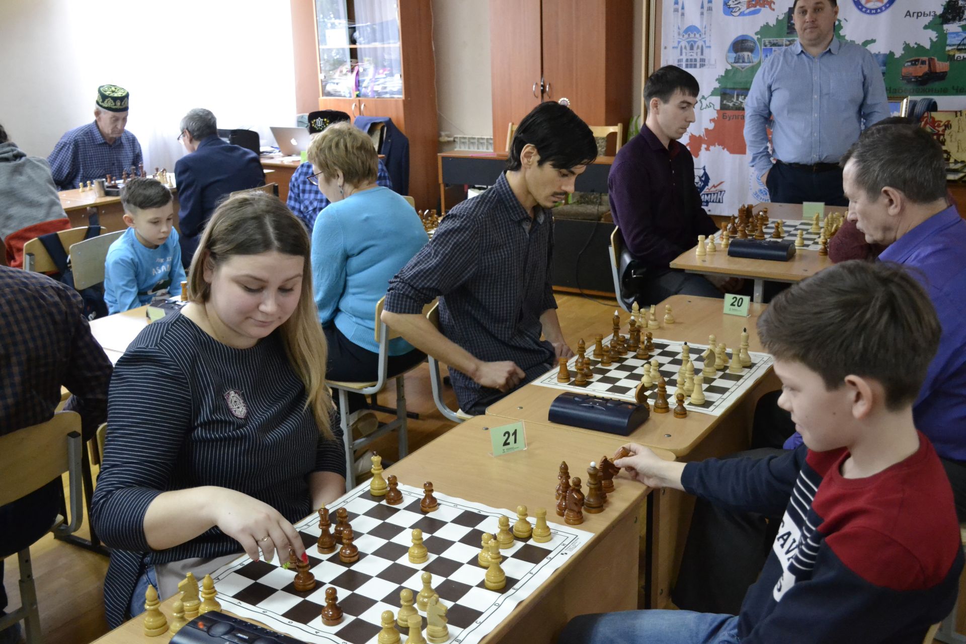 В Мензелинске проходят шахматные соревнования