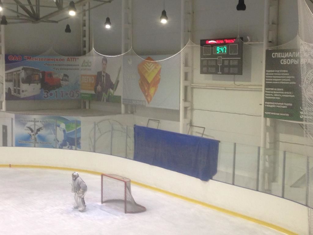 В Мензелинске команды Татарстана и Башкортостана по хоккею с шайбой показали высокое мастерство
