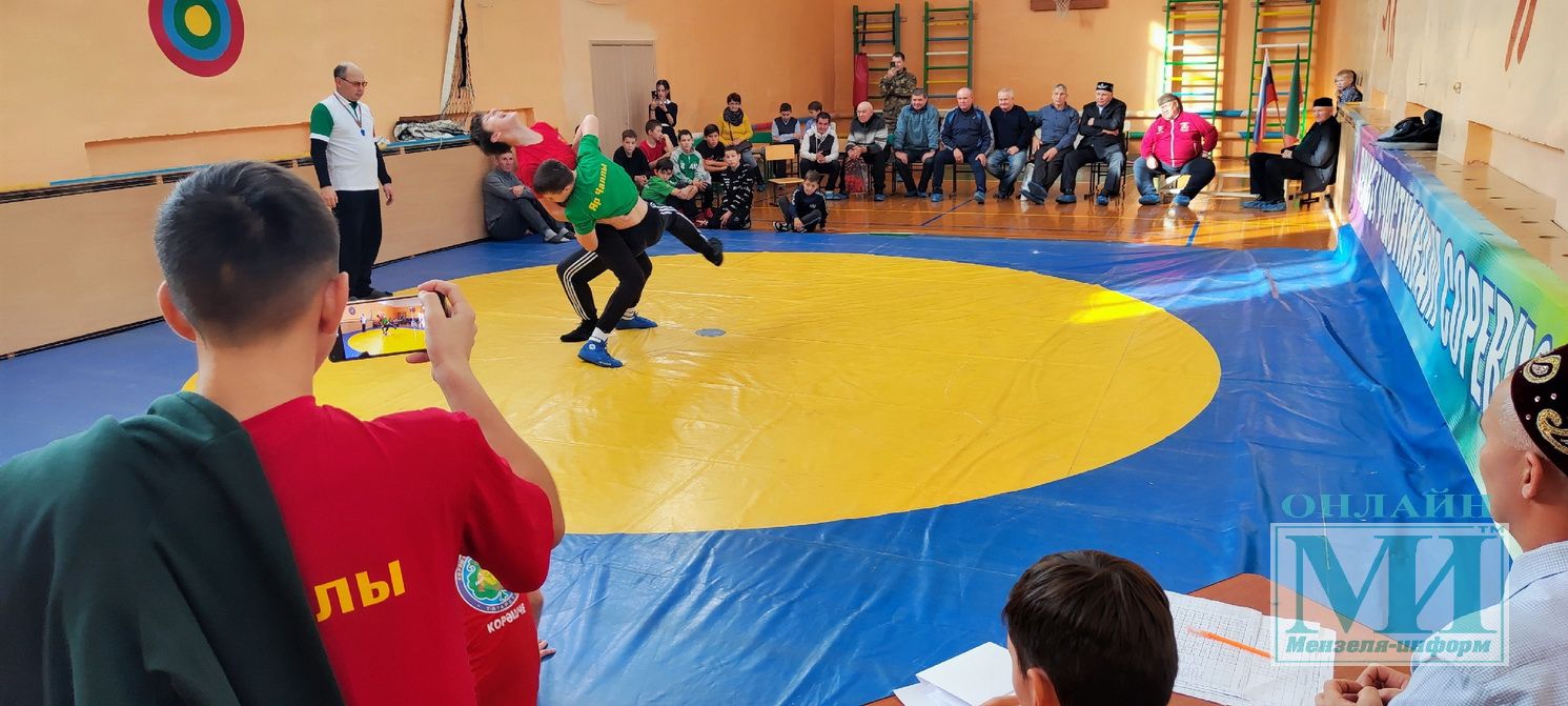 В спортзале Аюской школы Мензелинского района состоялся межрайонный турнир по борьбе
