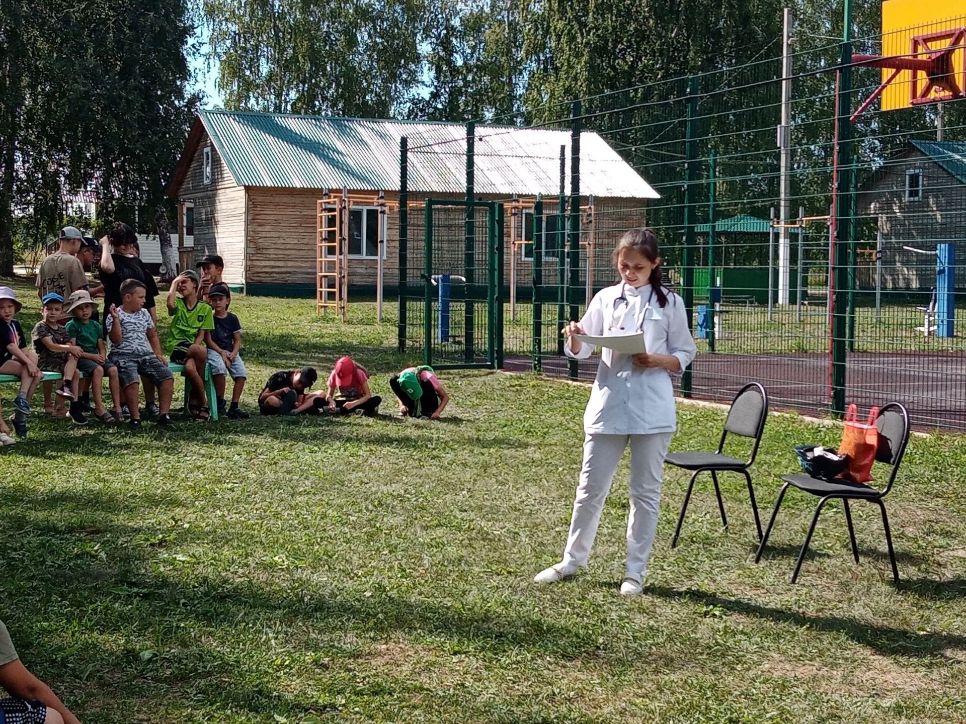 Врач-педиатр ЦРБ рассказала олимпийцам о детском травматизме