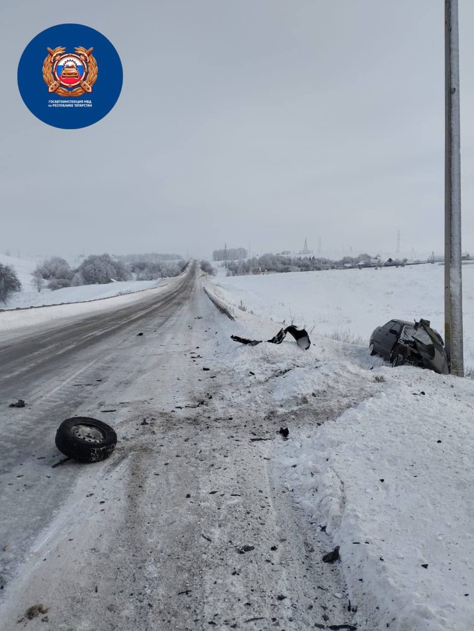 В Татарстане при столкновении двух автомобилей погиб один человек