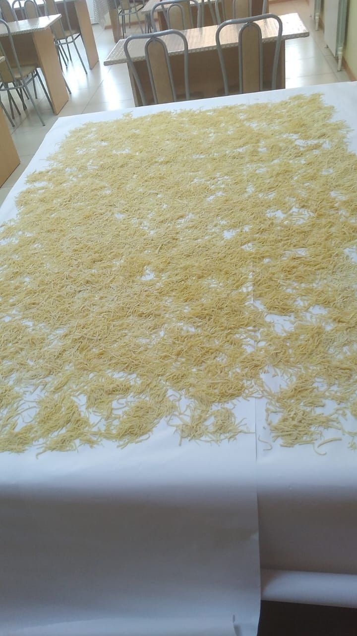 Минзәлә педагогия колледжы студентлары һәм хезмәткәрләре махсус хәрби операциядә катнашучылар өчен токмач әзерләде