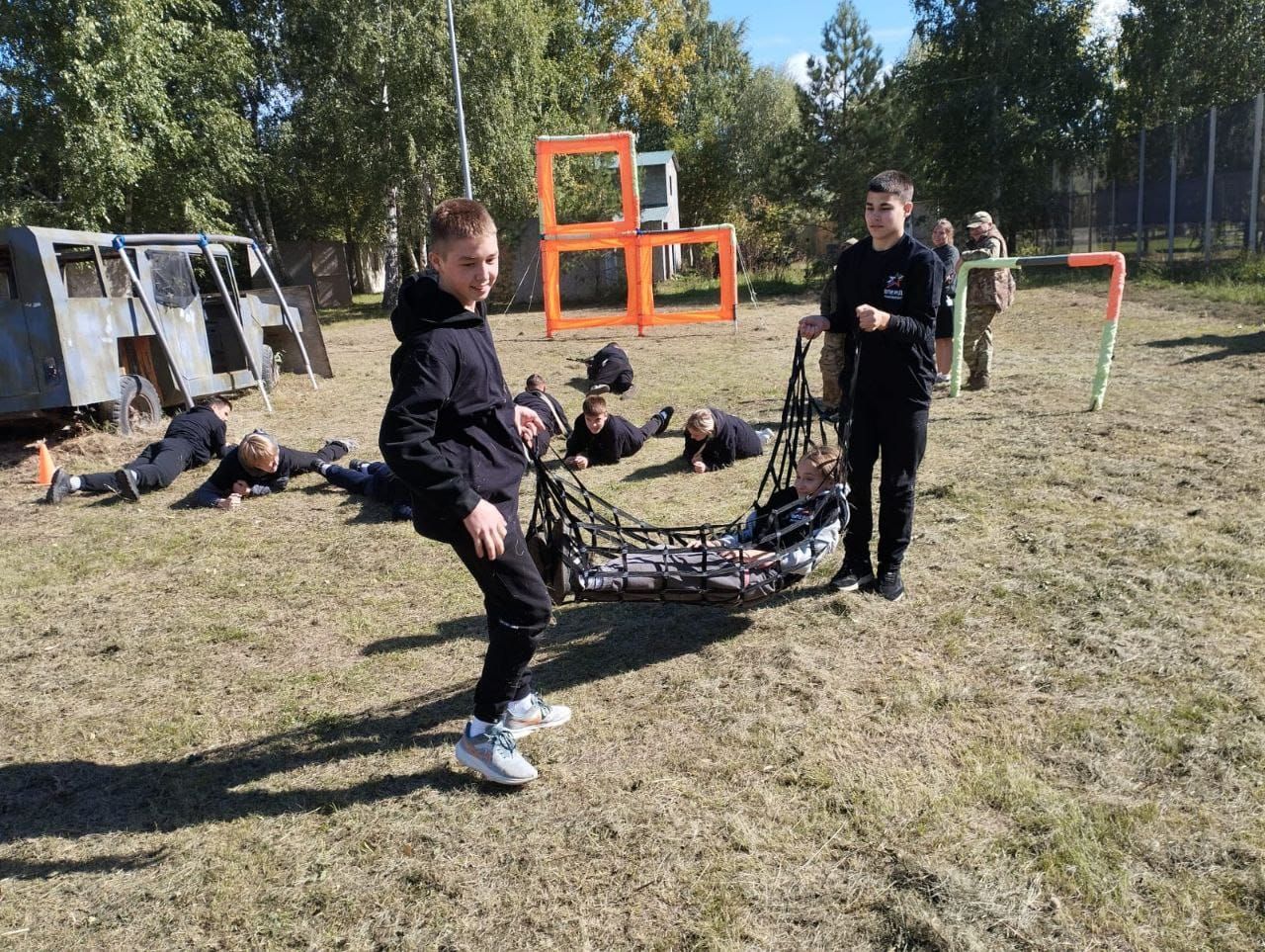 Команда средней школы № 3 приняла участие на юнармейских соревнованиях