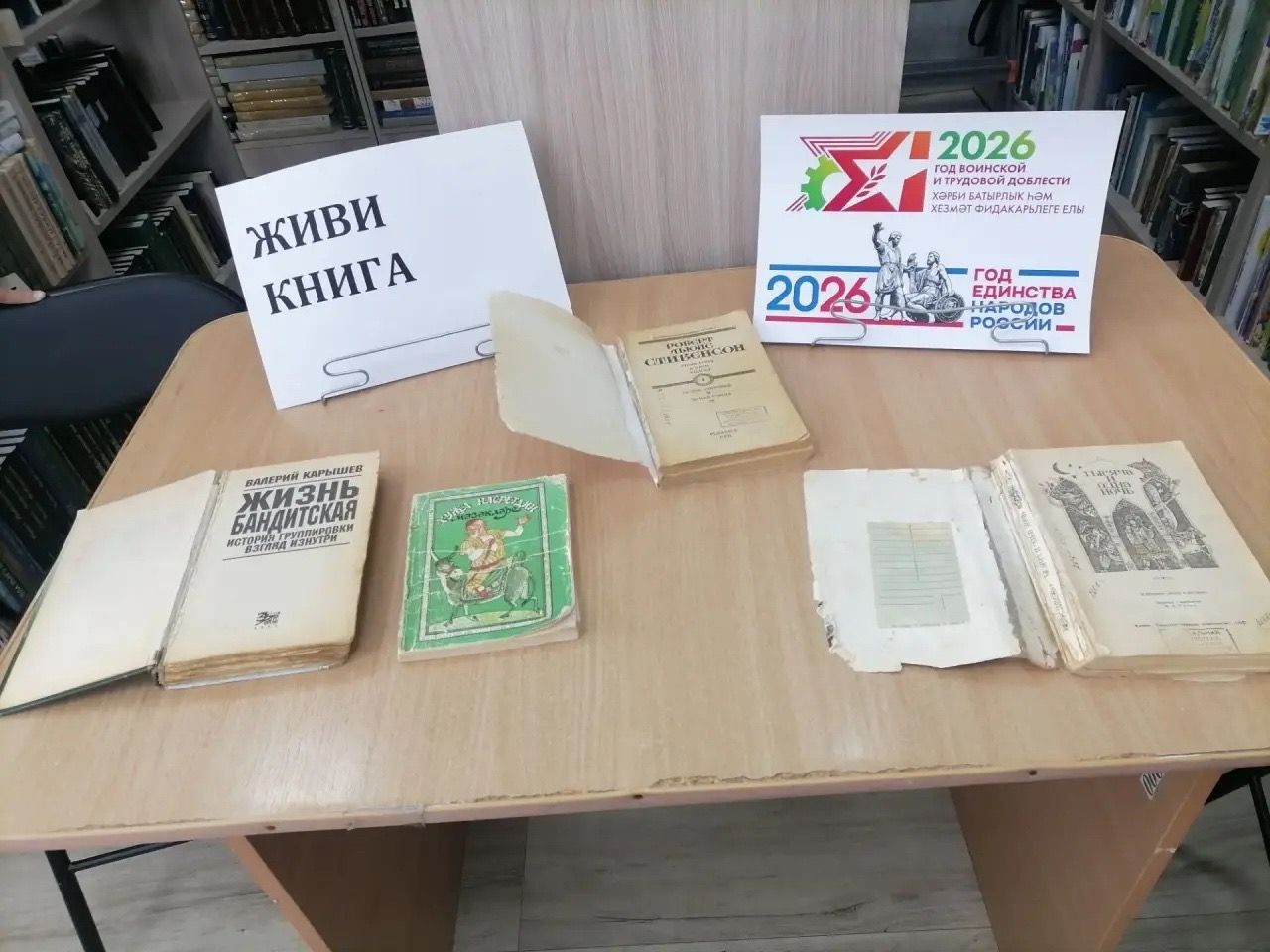 Атряклинская библиотека открыла «Книжный госпиталь»