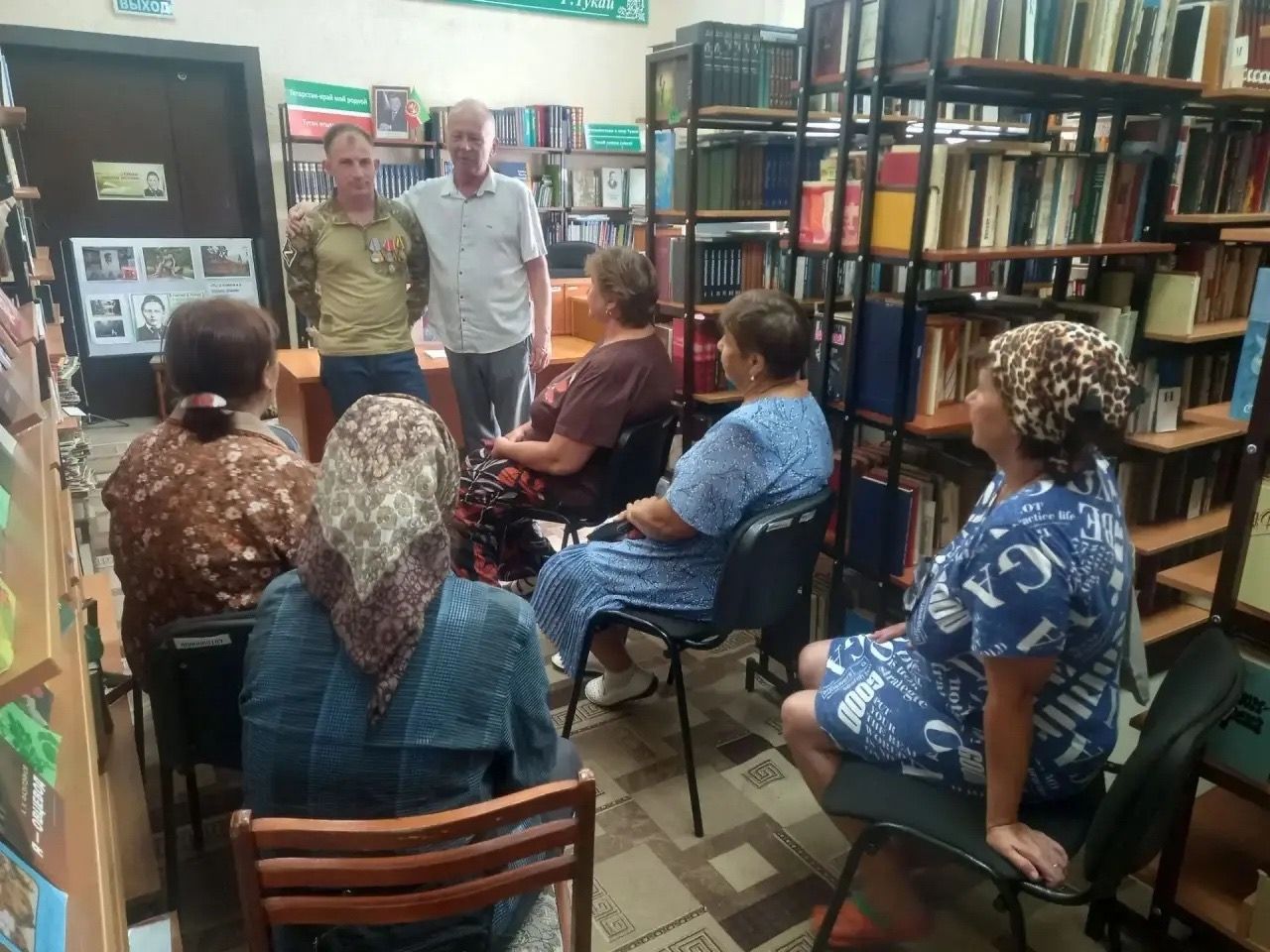 В поселке имени Воровского прошла встреча с участником СВО