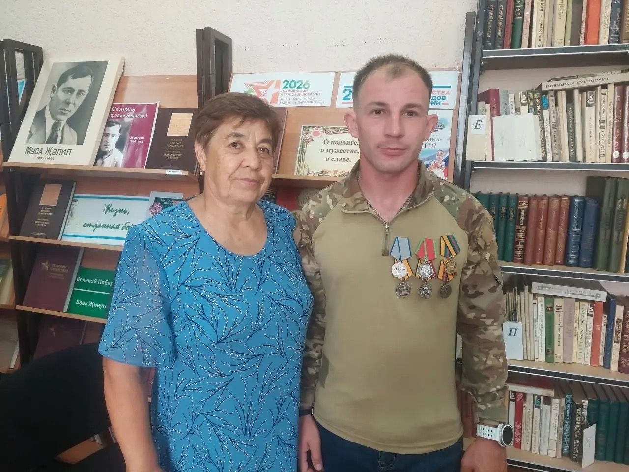 В поселке имени Воровского прошла встреча с участником СВО