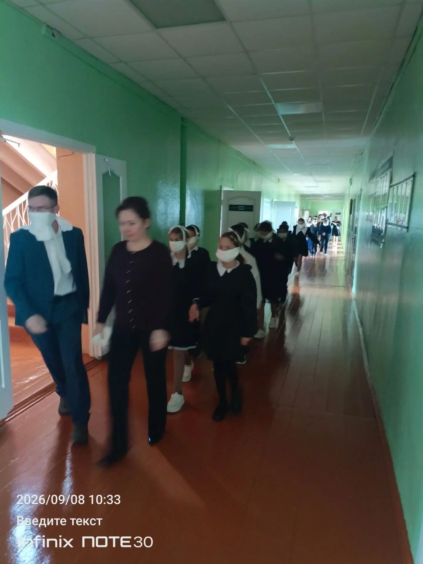 В Кузембетьевской средней школе прошли тренировочные учения по эвакуации при пожаре