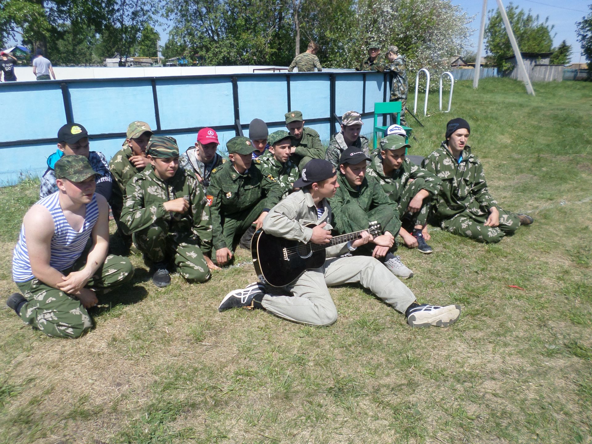Учебные военно-полевые сборы десятиклассников Мензелинского района в селе Аю