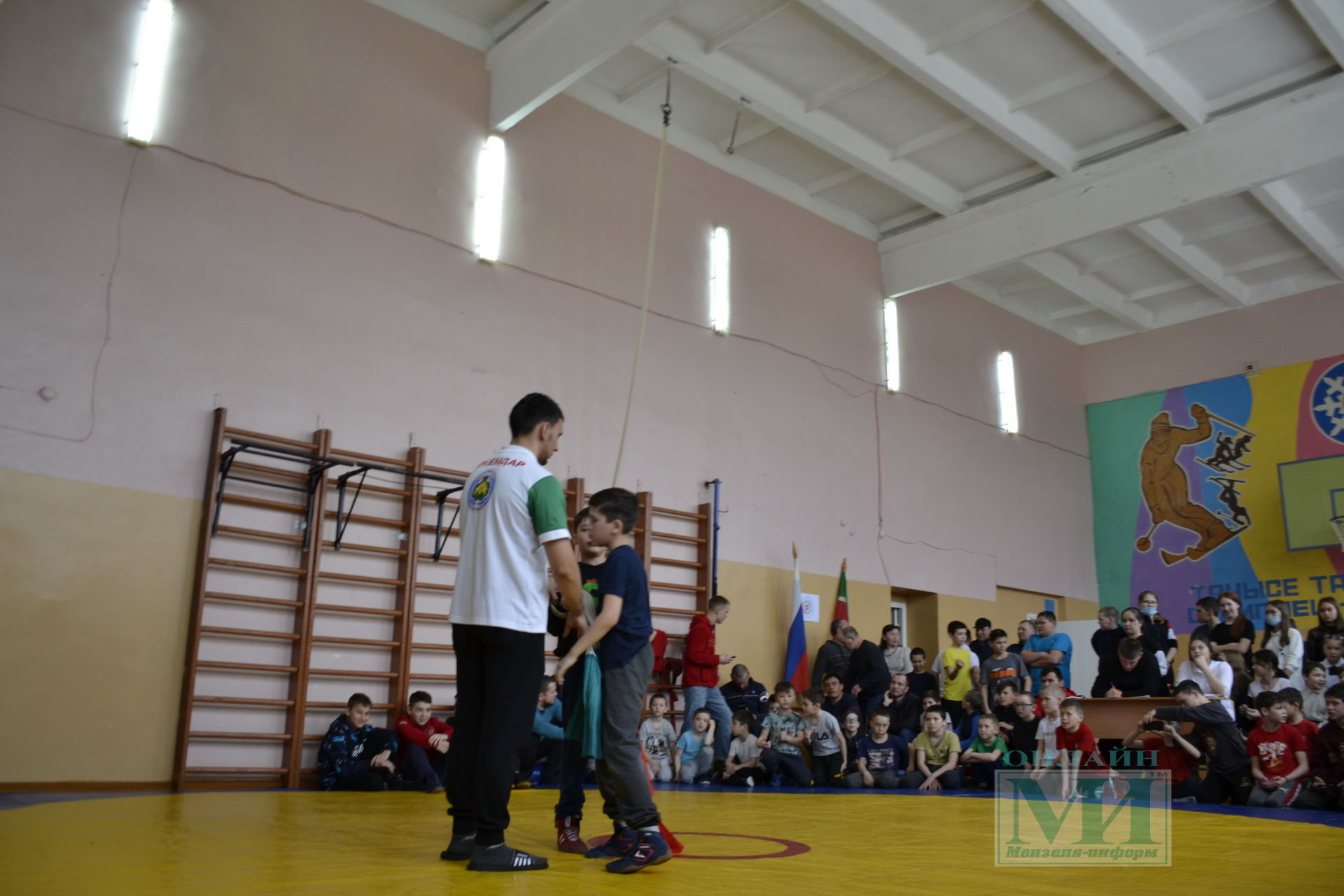 Турнир по борьбе в Калтаковской школе