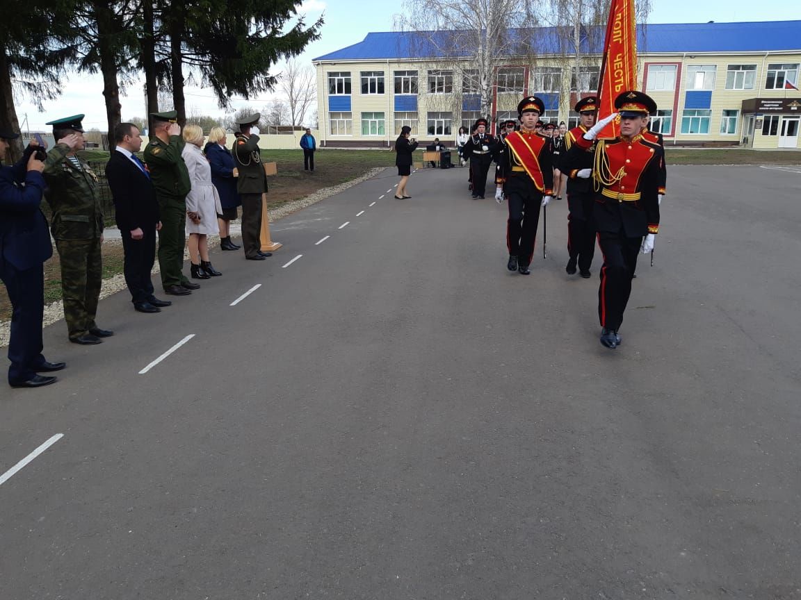 30 апреля в кадетской школе-интернат прошел митинг посвященный Дню Победы