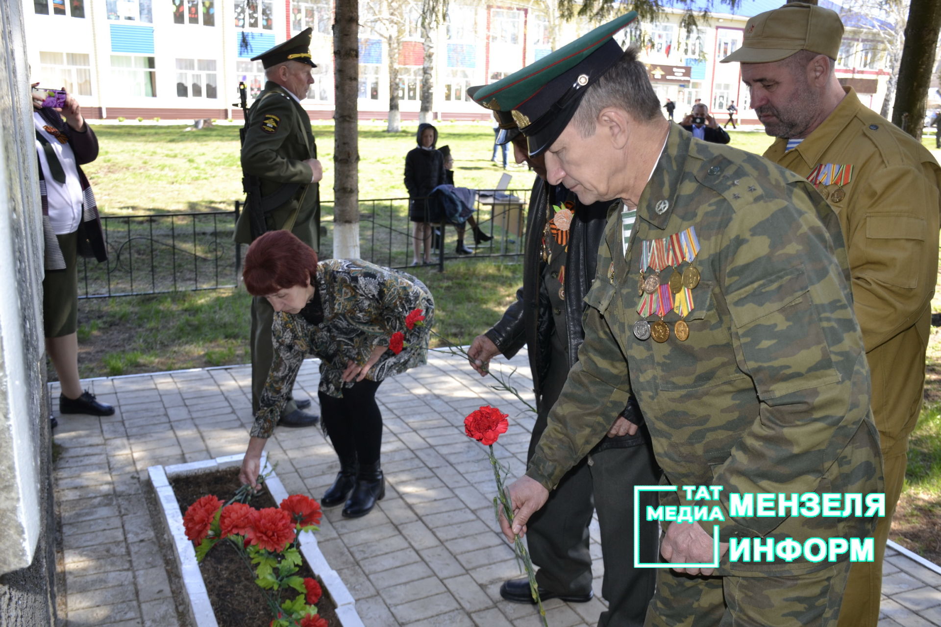В Старомазинском сельском поселении прошел митинг, посвященный 77-й годовщине Победы в Великой Отечественной войне