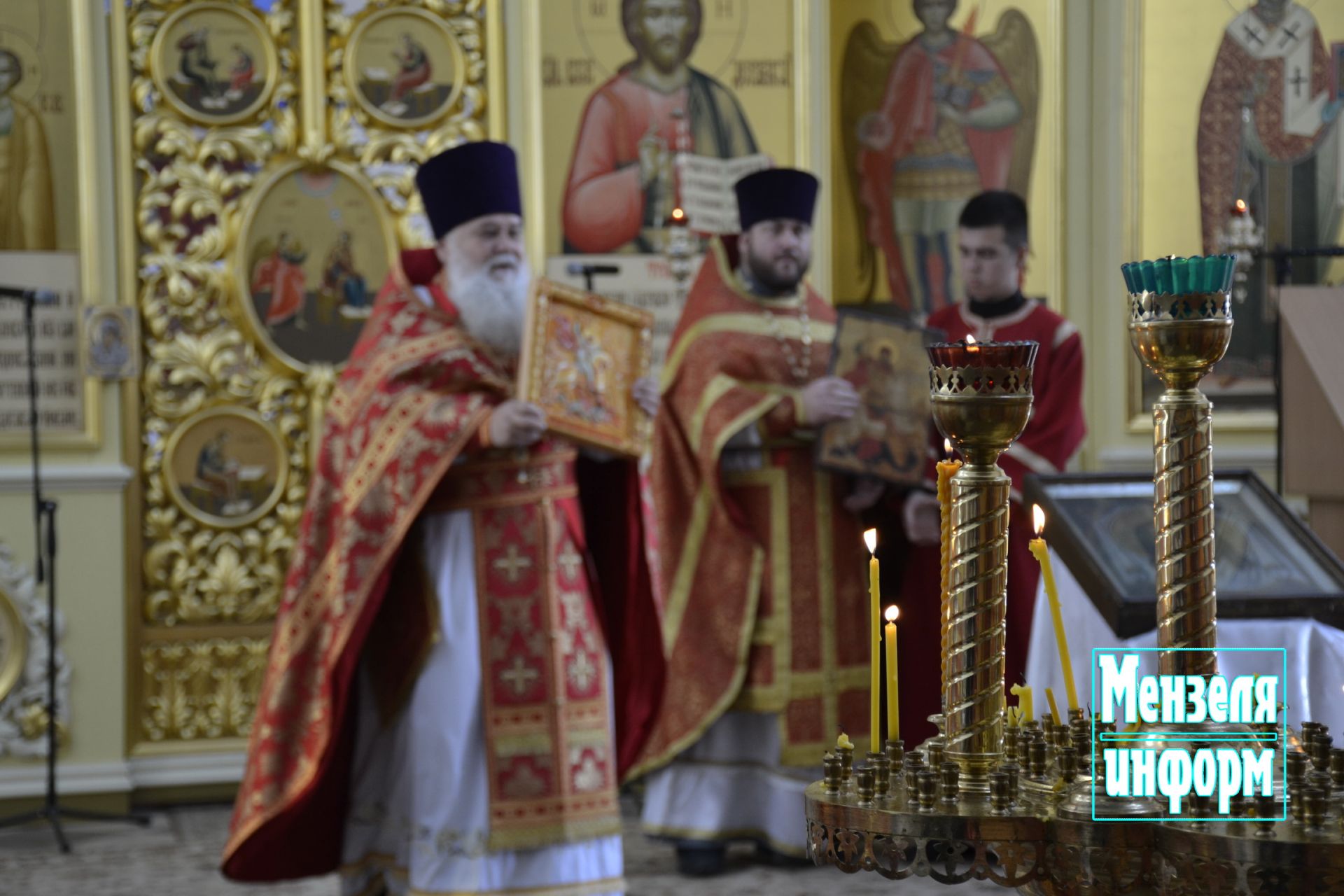 В день памяти преподобномученицы Маргариты в Мензелинске прошли праздничное богослужение и крестный ход