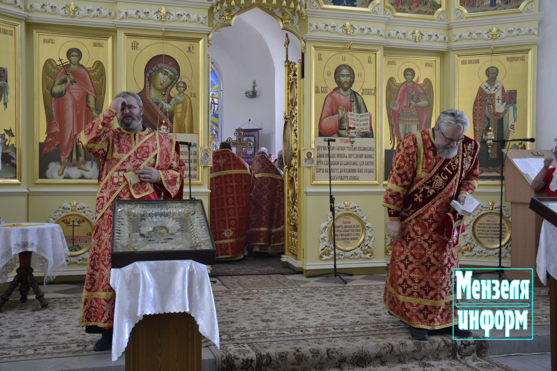 В день памяти преподобномученицы Маргариты в Мензелинске прошли праздничное богослужение и крестный ход