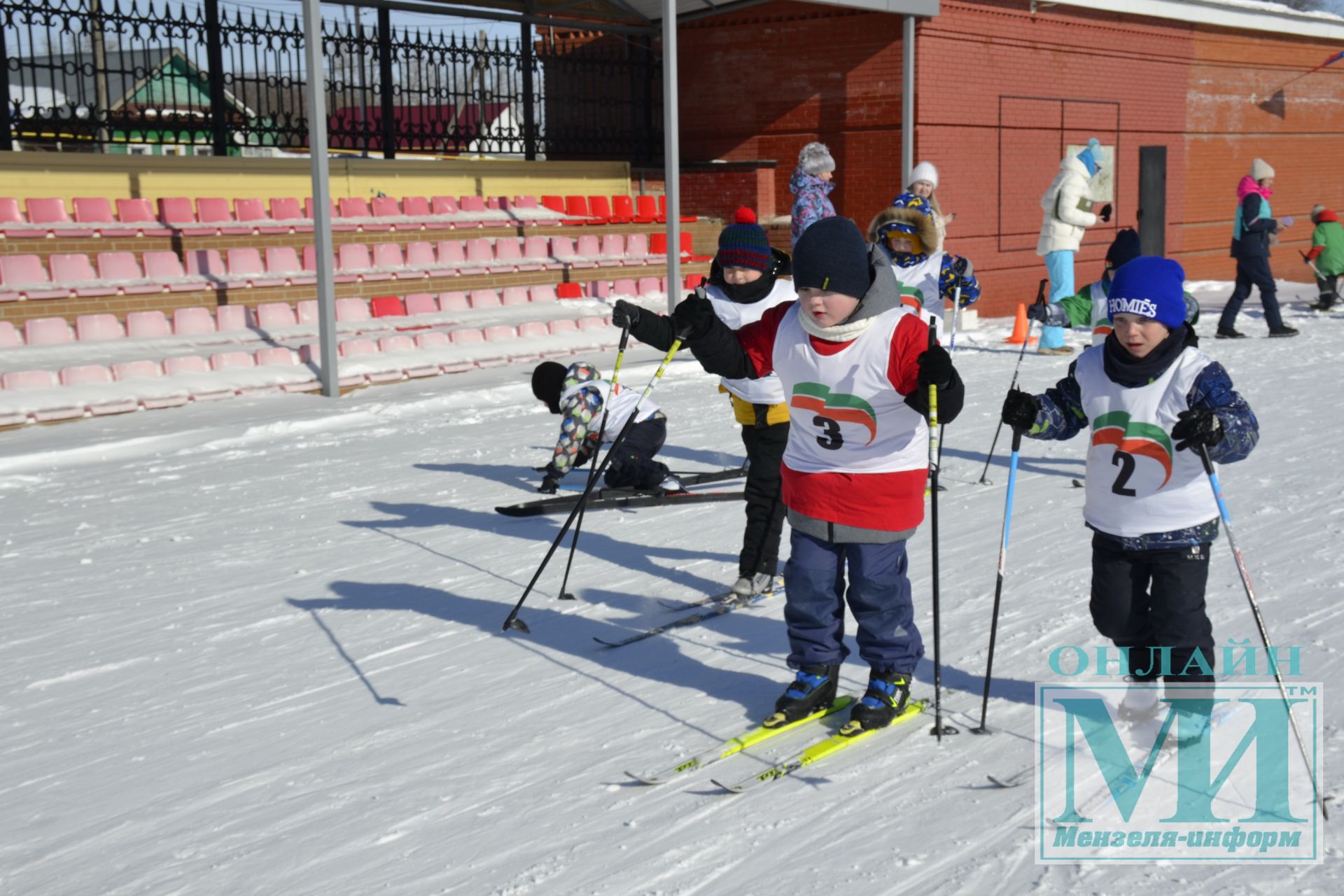 В парке Ленина прошел лыжный забег среди дошколят