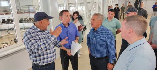 Раис Республики Татарстан Рустам Минниханов посетил с рабочим визитом Мензелинский район