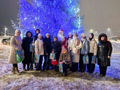 В посёлке Садак Мензелинска царила настоящая новогодняя сказка