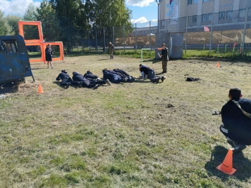 Команда средней школы № 3 приняла участие на юнармейских соревнованиях
