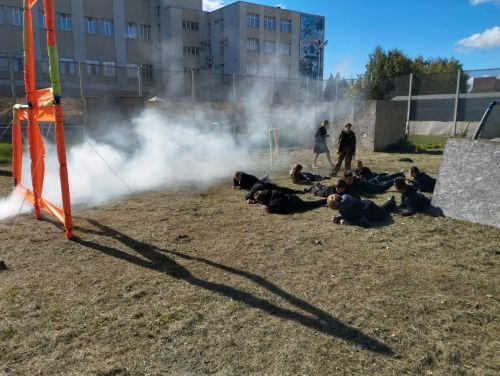 Команда средней школы № 3 приняла участие на юнармейских соревнованиях