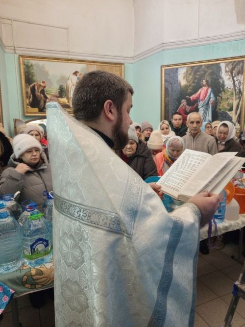 Великое освящение воды в Никольском соборе Мензелинска