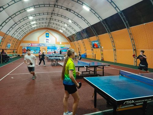 На базе теннисного центра «Олимп» прошел турнир по настольному теннису