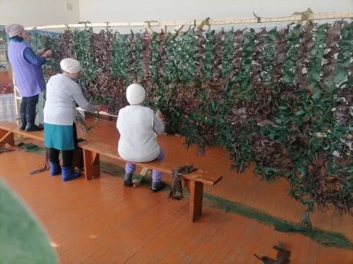Вклад в общую победу: в Атряклинской сельской библиотеке плетут маскировочные сети