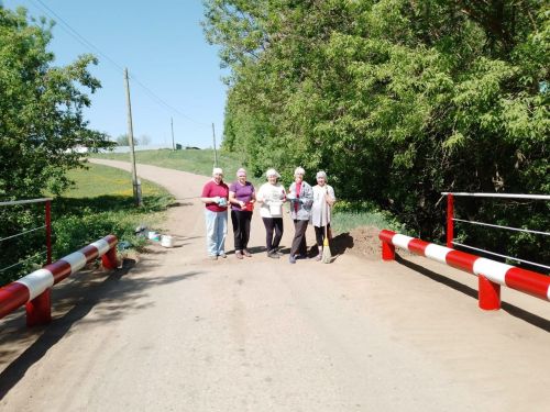 Жители села Деуково благоустроили мост