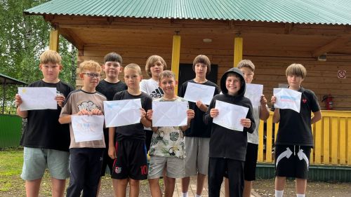 Дети из лагеря «Олимпиец» поддержали участников СВО