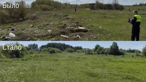 В Мензелинском районе ликвидировали незаконную свалку площадью 1700 квадратных метров