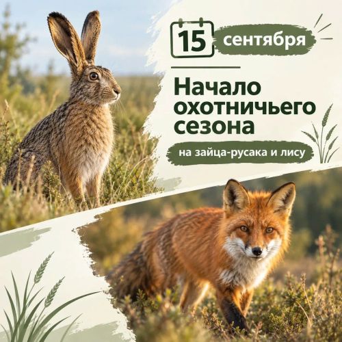 В Мензелинском районе открывается сезон охоты на пушных зверей и лося