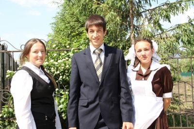 Выпускной класс Татарскомушугинской средней школы