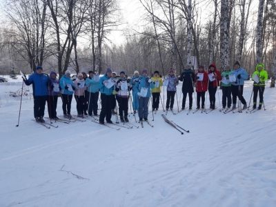 Сотрудники ЦРБ приняли участие в лыжных гонках