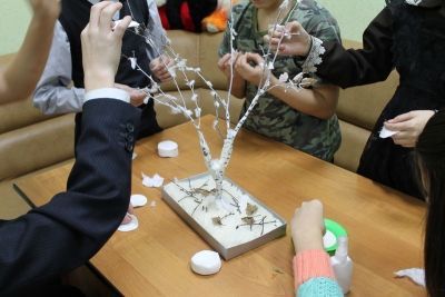 Мензелинские дети приняли участие в мероприятии «Русская береза – символ Родины моей»