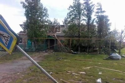 Появились новые фото и видео последствий мощного урагана и града на юге Татарстана