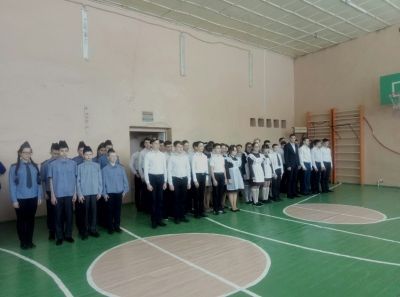В Кузембетьево прошел смотр строя и песни среди учащихся