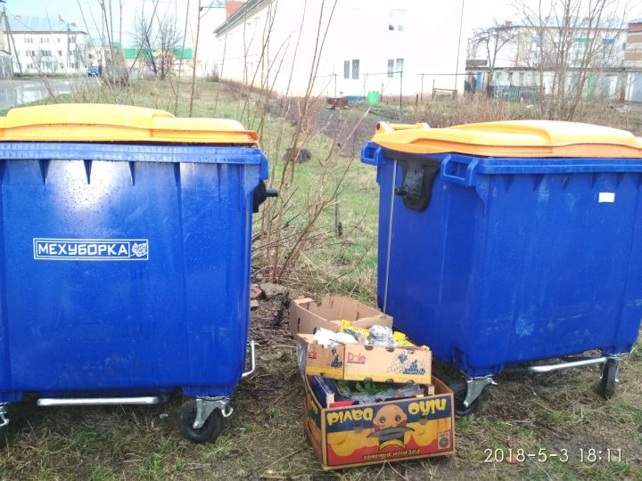 Почему быстро заполняются контейнеры возле многоквартирных домов г.Мензелинск?