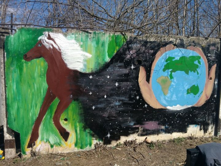 Мензелинские школьники создали проект «ЭКО граффити»