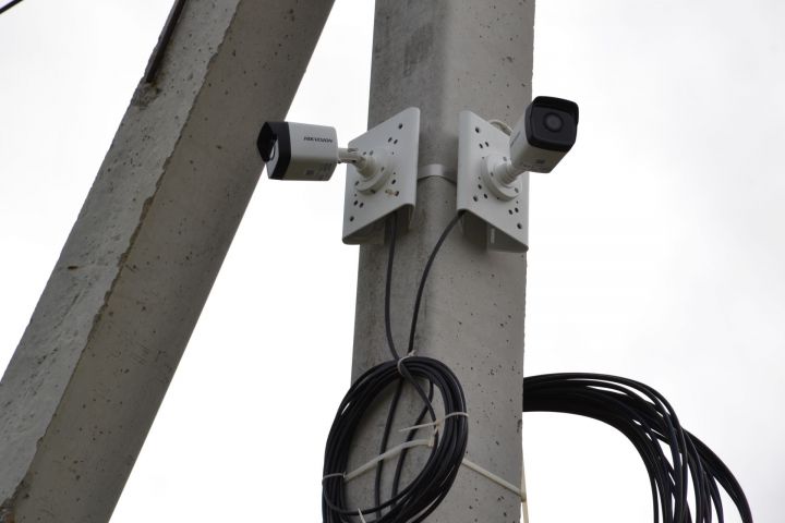 На Троицкой площади г.Мензелинск установили камеры видеонаблюдения