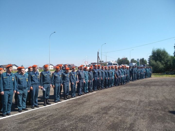 Татарстанские отряды противопожарной службы собрались в Мензелинске