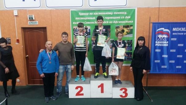 Результаты турнира по настольному теннису в ДЮСШ "Олимп"