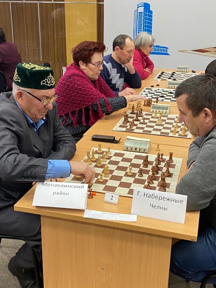 Мензелинские пенсионеры-шахматисты - третьи по республике