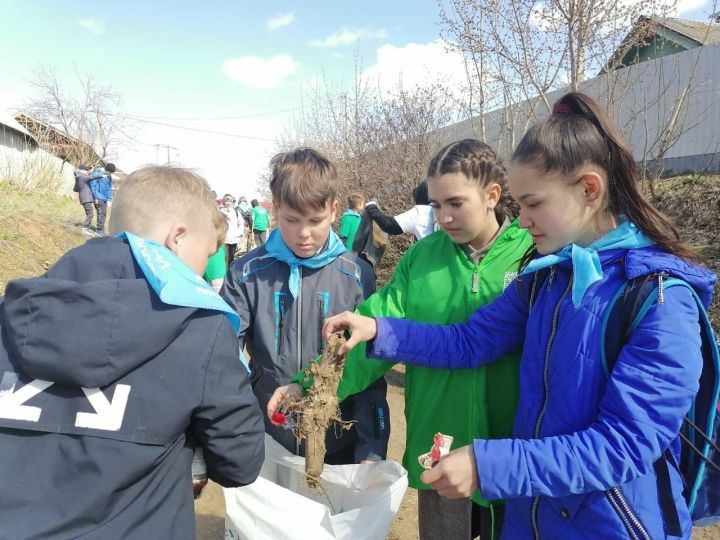Экоактивисты СОШ №2 г.Мензелинск провели акцию "Чистый берег" на пруду Кучканка