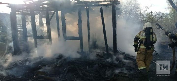 Мужчина заживо сгорел при пожаре в садовом домике в Татарстане