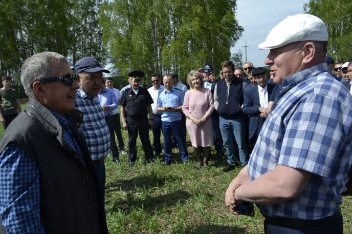 Раис Республики Татарстан Рустам Минниханов посетил с рабочим визитом Мензелинский район