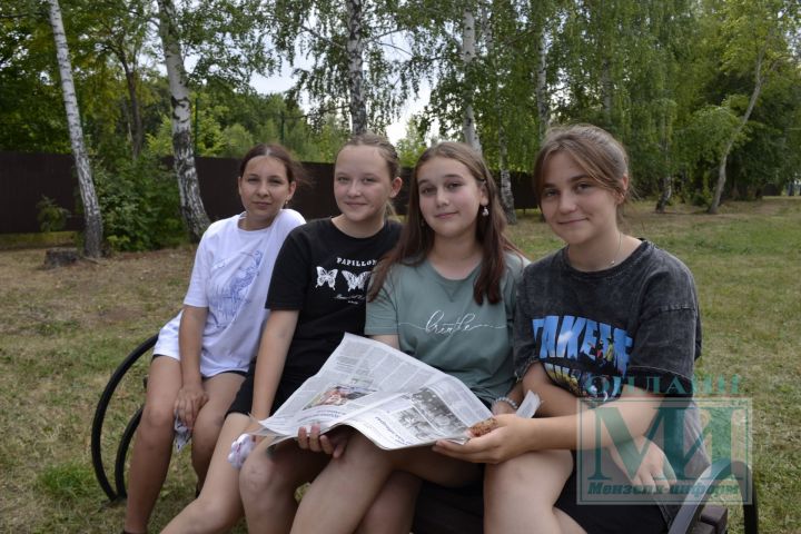 Журналисты филиала АО «ТАТМЕДИА» «Мензеля-информ» встретились с воспитанниками лагерей «Олимпиец» и «Растим патриотов»