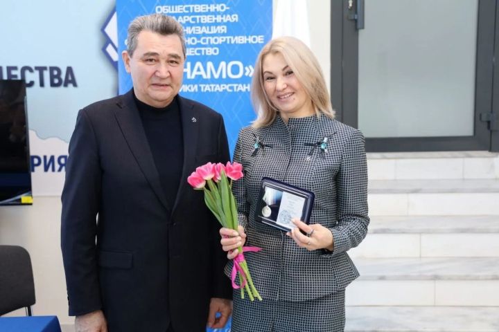 Лилию Яруллину наградили медалью «100 лет обществу „Динамо“ Республики Татарстан»