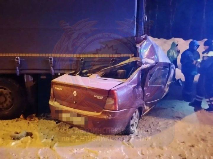 Водитель Renault погибла при столкновении с КамАЗом в Татарстане