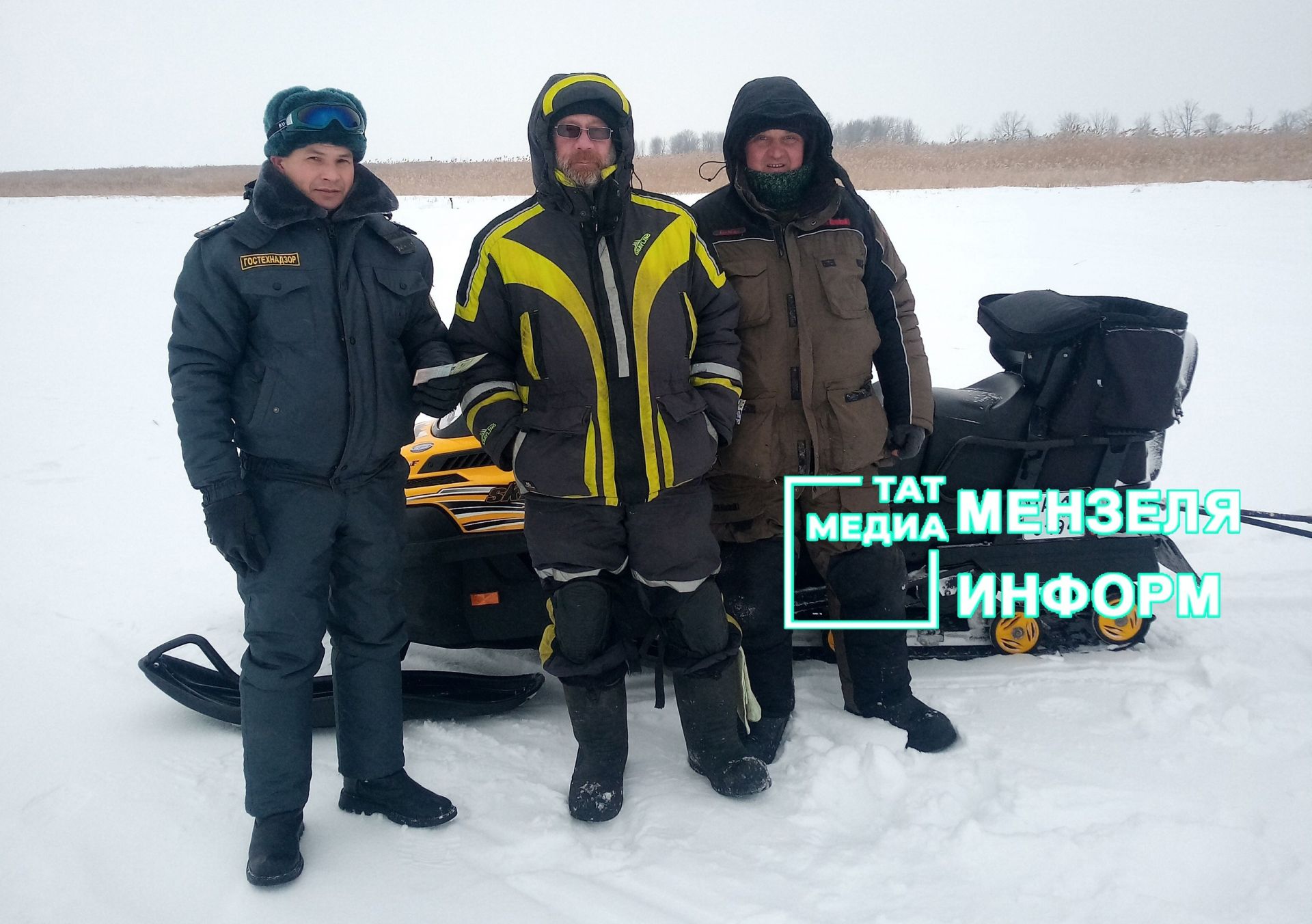Три мензелинца получили штраф за снегоходы