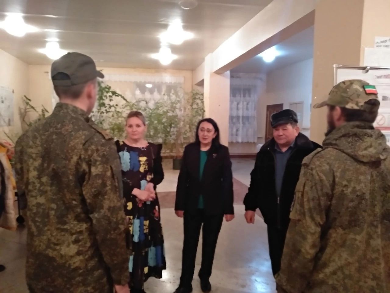 В Старом Иркеняше состоялась встреча с мобилизованными, вернувшимися в отпуск